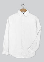 Cutler & Co Blake Linen Long Sleeve Shirt - White