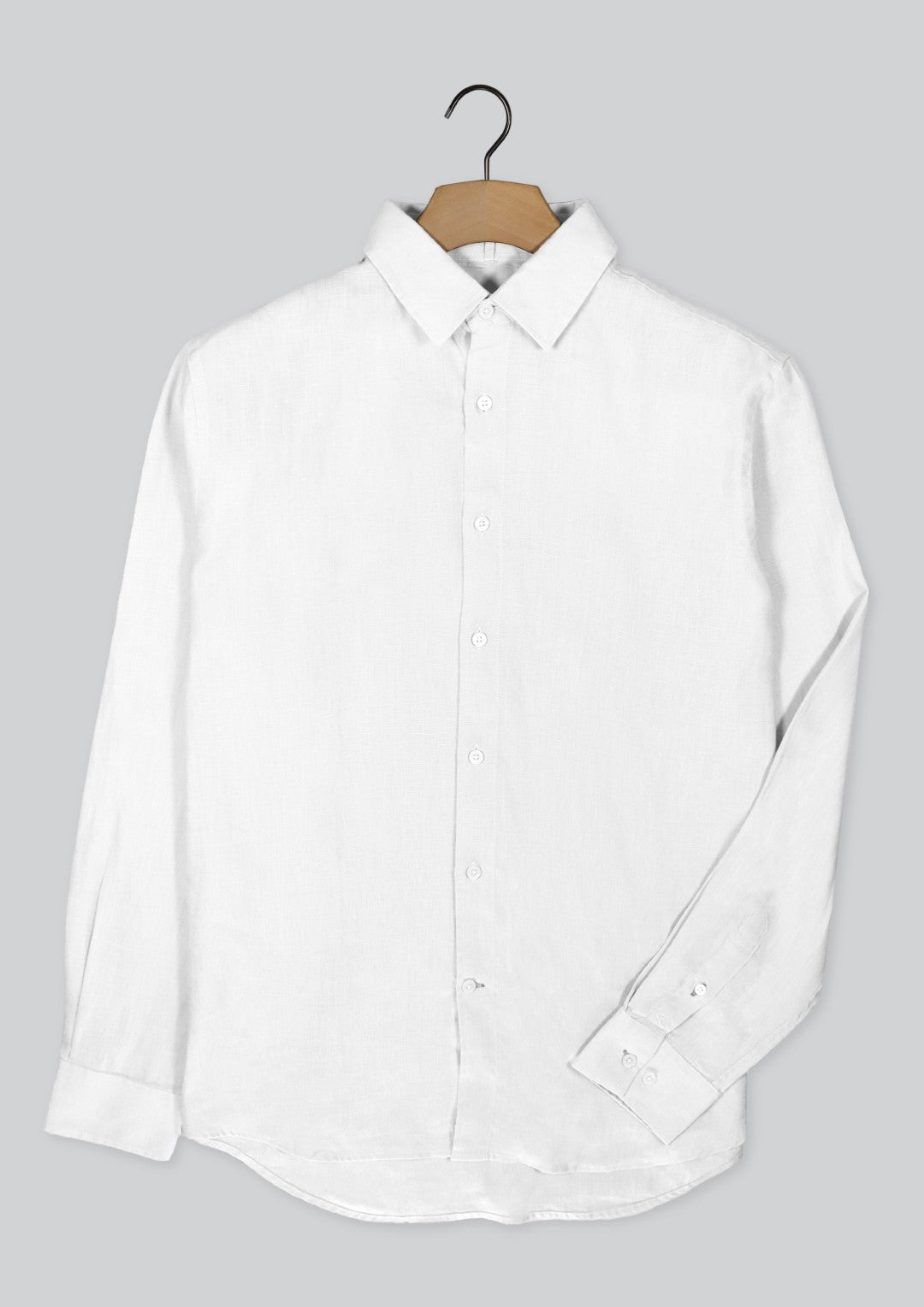 Cutler & Co Blake Linen Long Sleeve Shirt - White