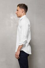 Cutler & Co Blake Linen Long Sleeve Shirt - White