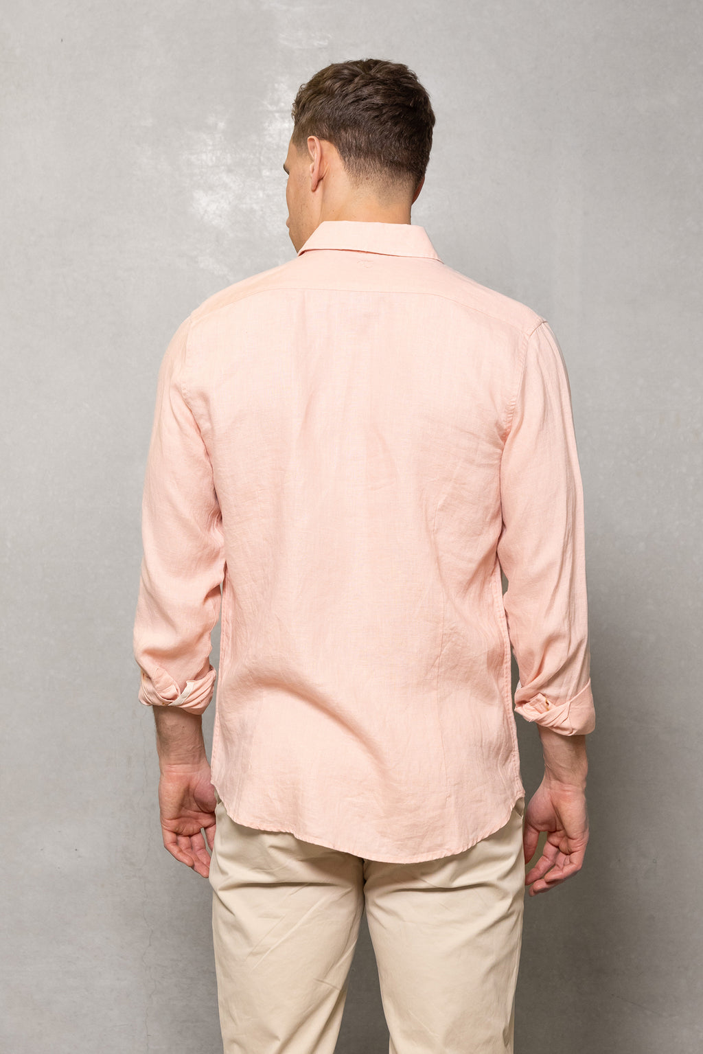 Cutler & Co Blake Linen Long Sleeve Shirt - Pink