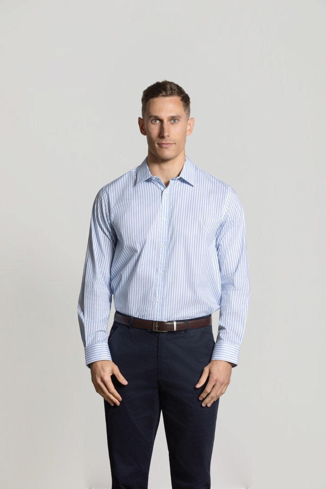Cutler & Co Blake Long Sleeve Shirt: Geometric Print - Blue