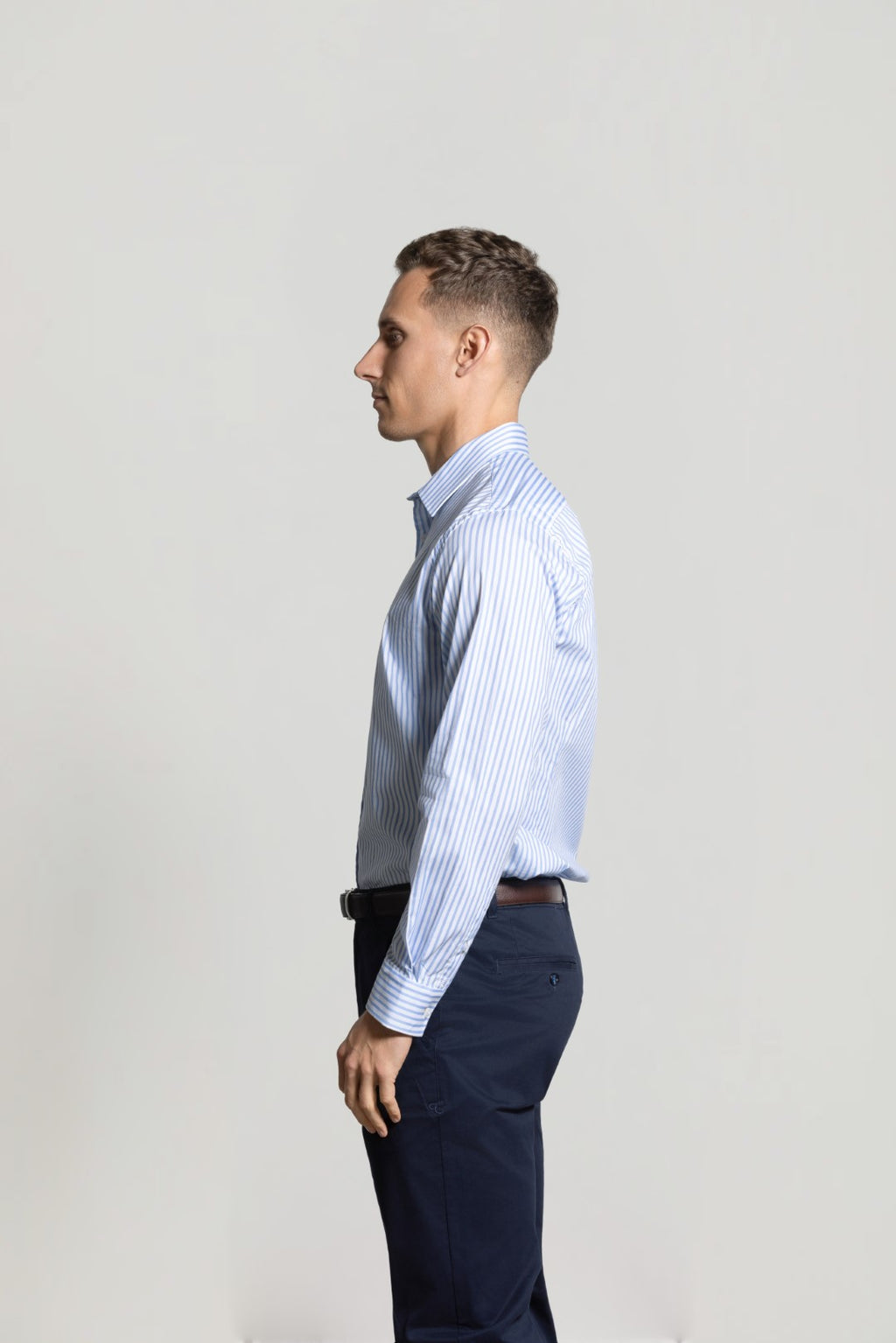 Cutler & Co Blake Long Sleeve Shirt: Geometric Print - Blue