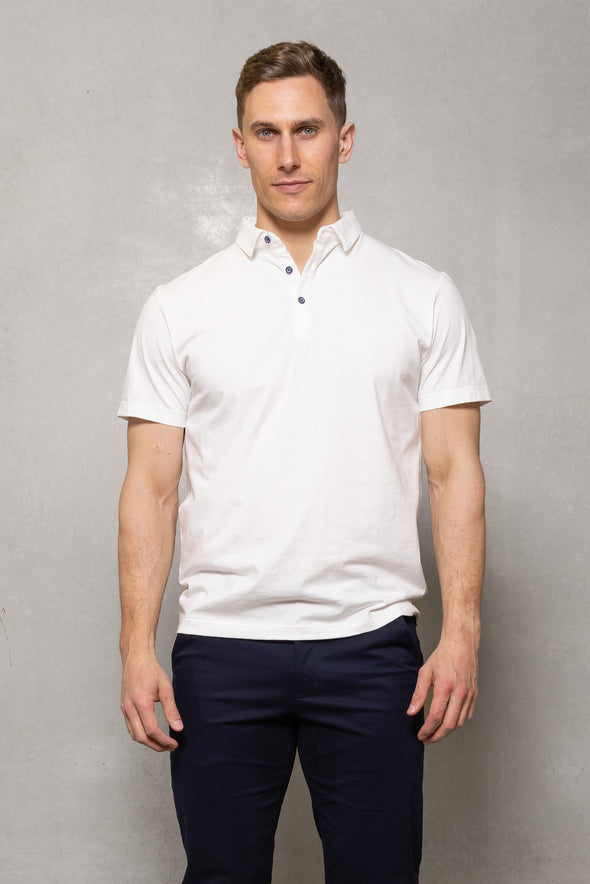 Cutler & Co Logan Polo - White