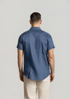Cutler & Co Brent Linen Short Sleeve Shirt - Aviator