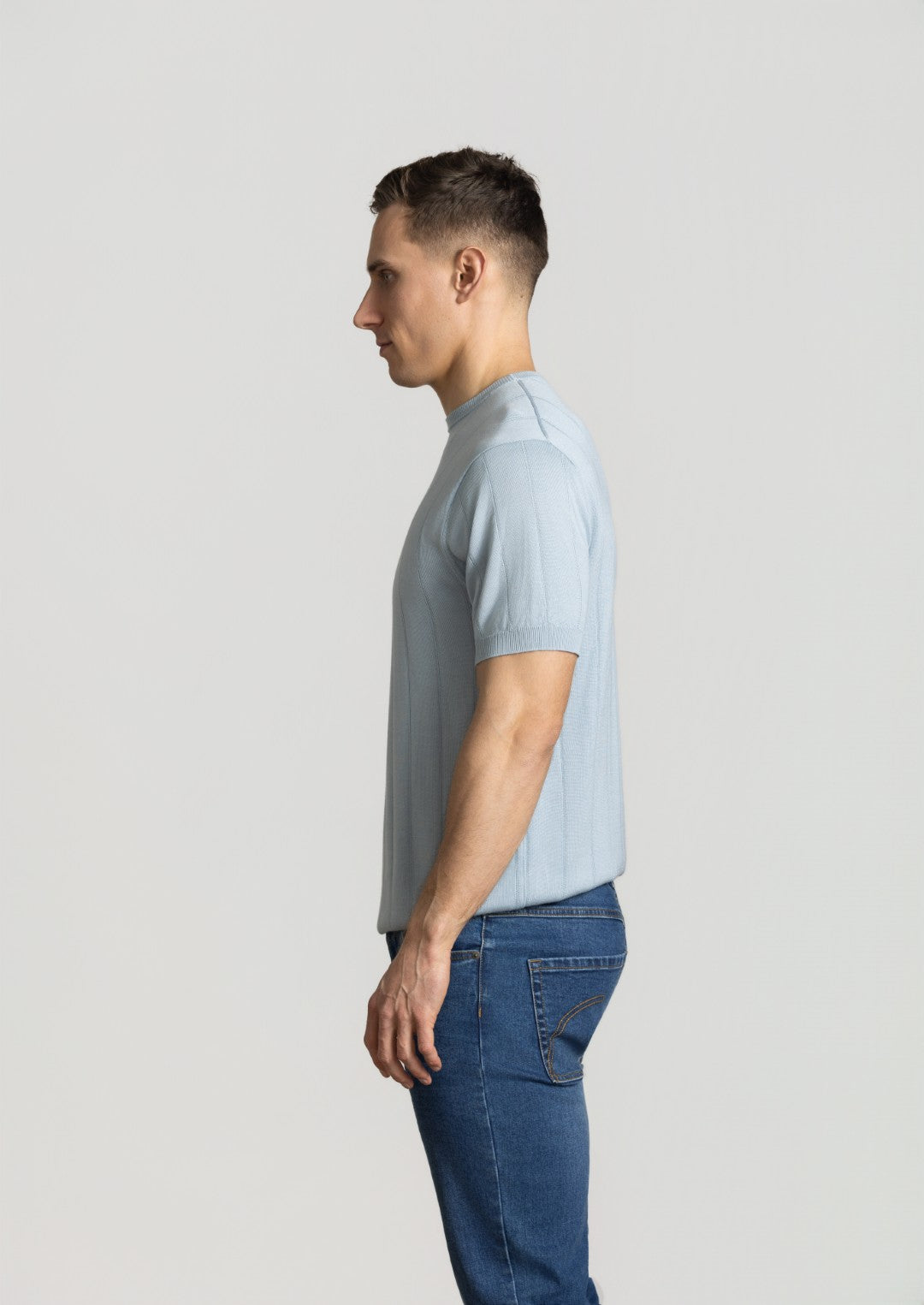 Cutler & Co Luca Luxury T-Shirt - Cloud