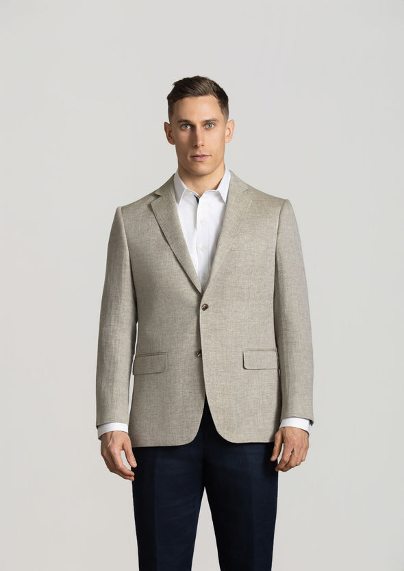 Cutler & Co Johnson Linen Blazer - Oatmeal