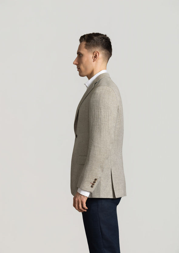 Cutler & Co Johnson Linen Blazer - Oatmeal