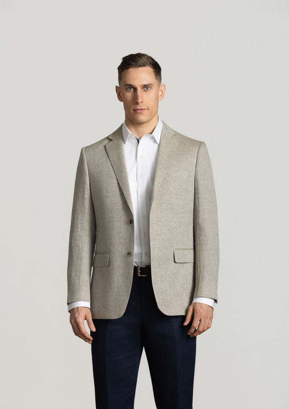 Cutler & Co Johnson Linen Blazer - Oatmeal