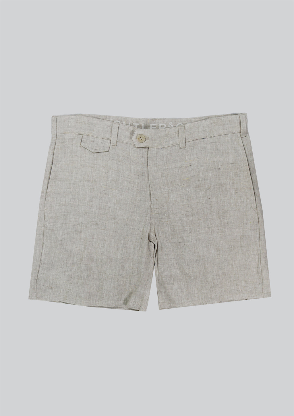 Cutler & Co Matthew Linen Shorts - Oatmeal