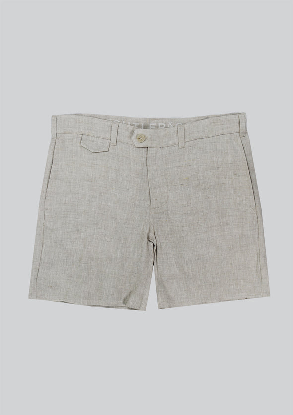 Cutler & Co Matthew Linen Shorts - Oatmeal