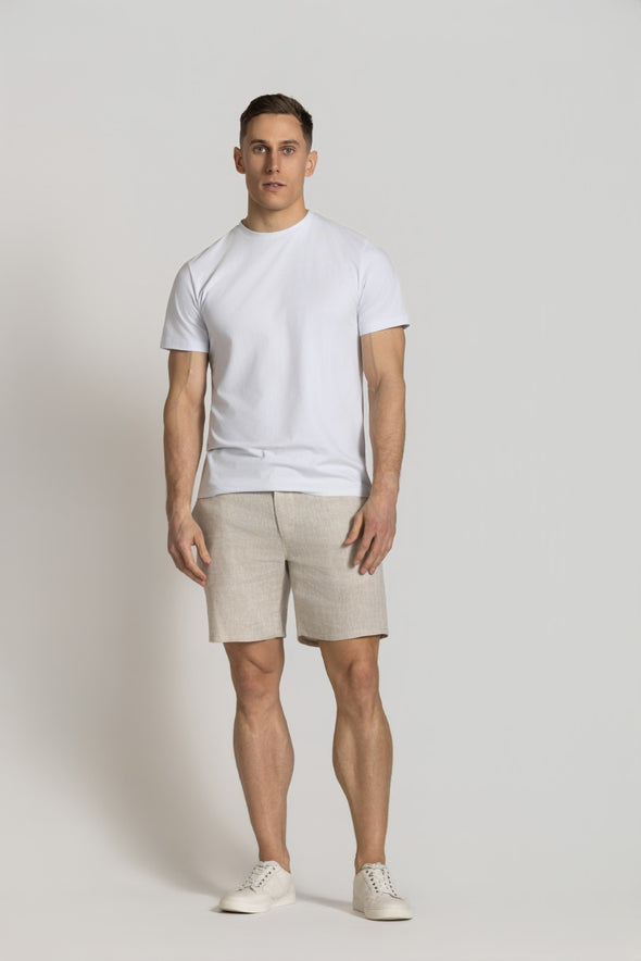 Cutler & Co Matthew Linen Shorts - Oatmeal