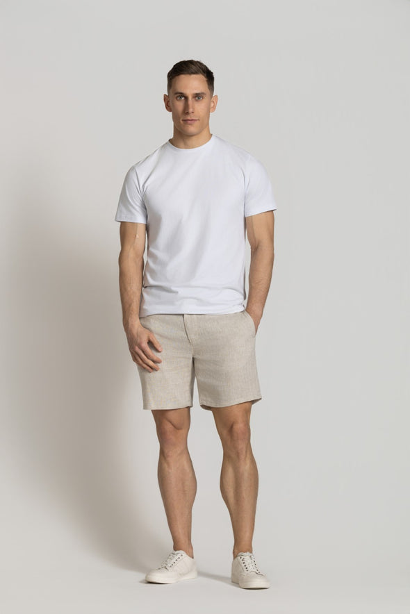 Cutler & Co Matthew Linen Shorts - Oatmeal