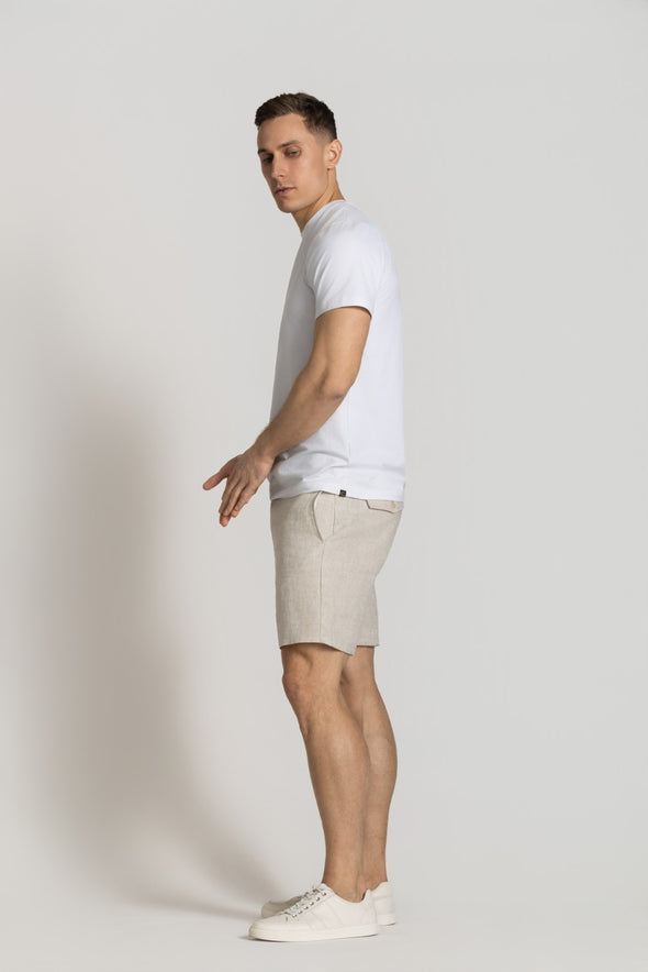 Cutler & Co Matthew Linen Shorts - Oatmeal