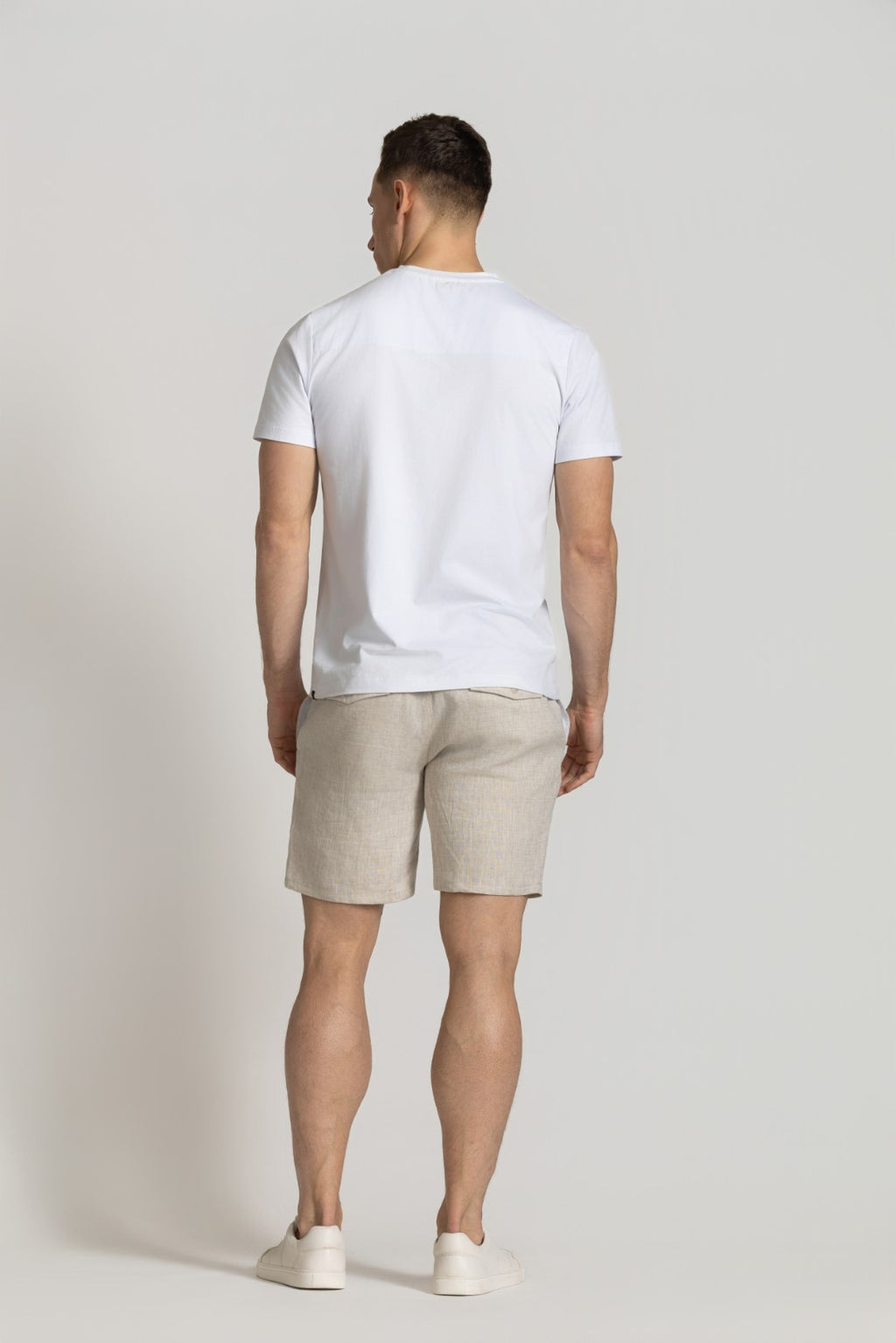Cutler & Co Matthew Linen Shorts - Oatmeal