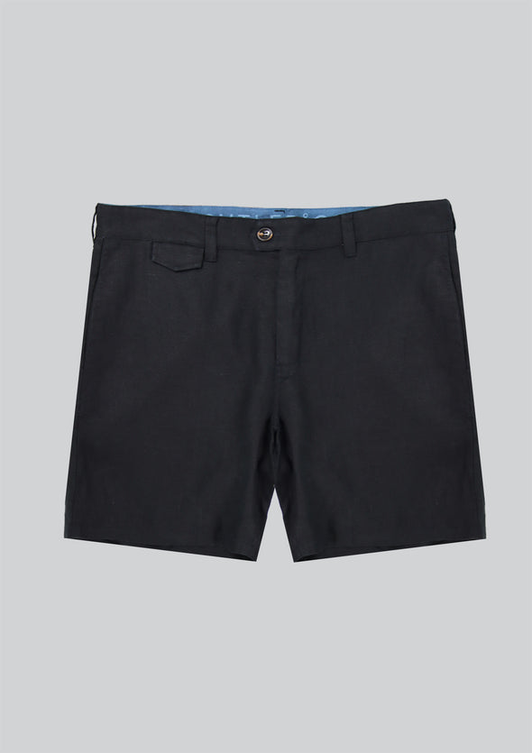 Cutler & Co Matthew Linen Shorts - Black