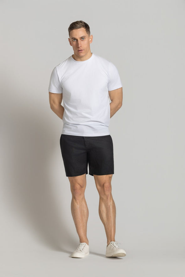 Cutler & Co Matthew Linen Shorts - Black
