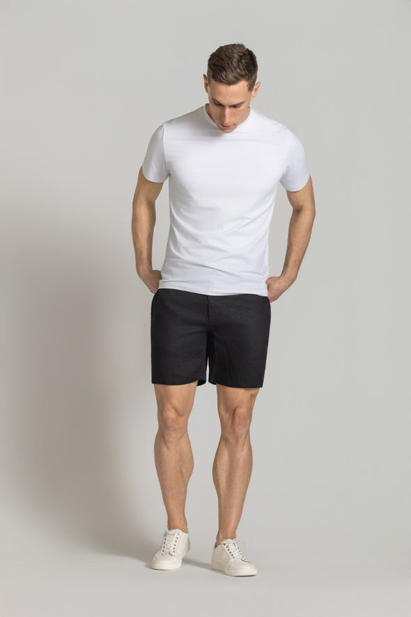 Cutler & Co Matthew Linen Shorts - Black