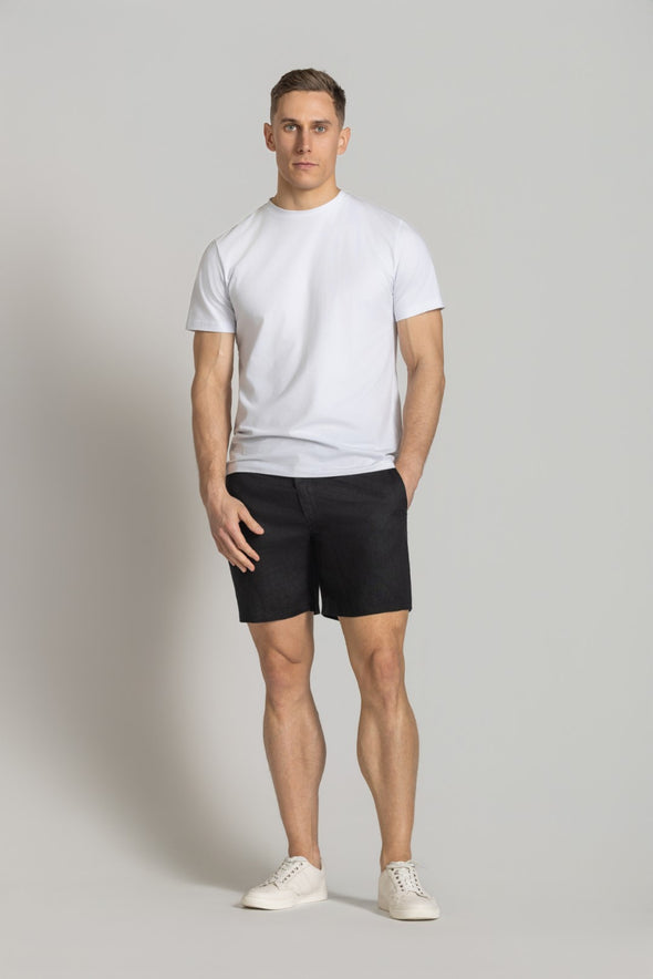 Cutler & Co Matthew Linen Shorts - Black