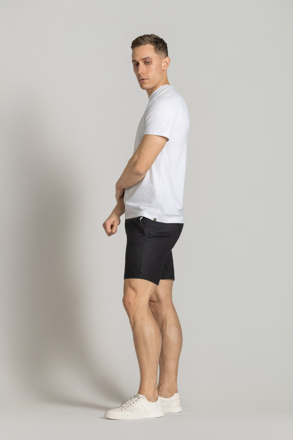 Cutler & Co Matthew Linen Shorts - Black