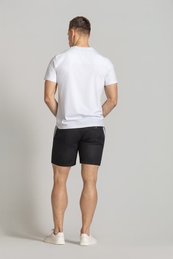 Cutler & Co Matthew Linen Shorts - Black