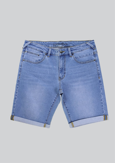 Cutler & Co Benson Denim Shorts - Blue