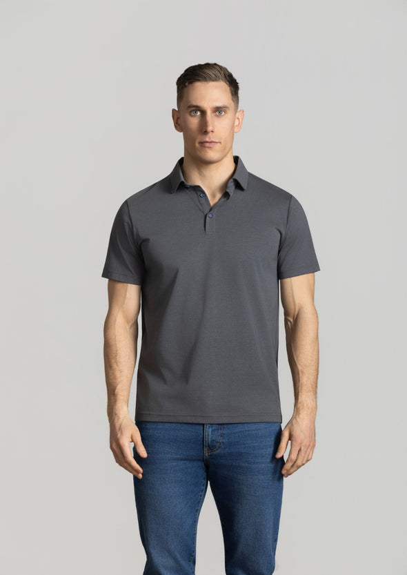 Cutler & Co Logan Polo - Charcoal