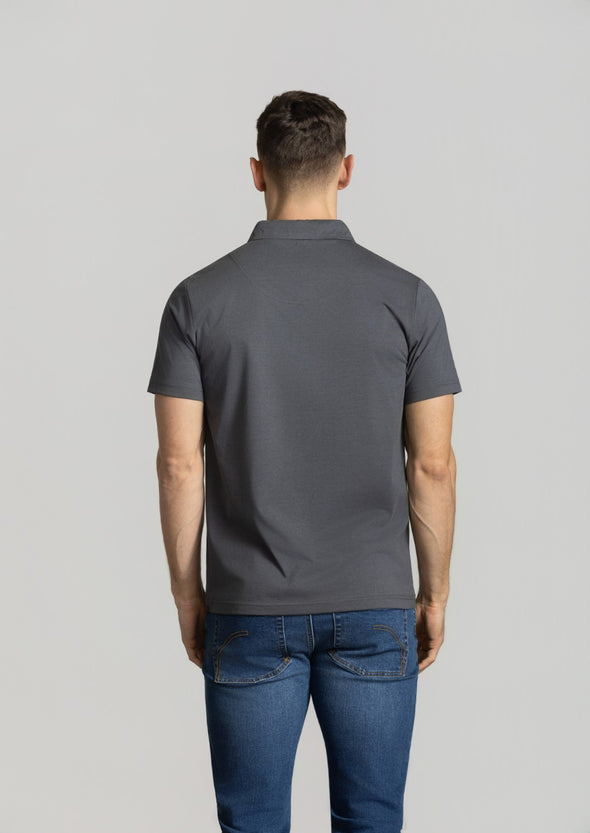 Cutler & Co Logan Polo - Charcoal