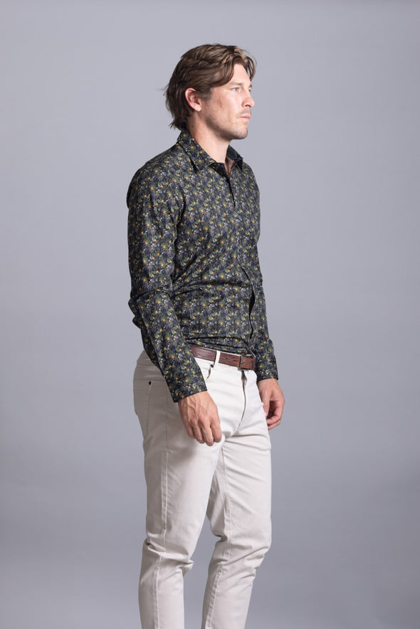 Cutler & Co Nigel Long Sleeve Shirt - Bird of Paradise
