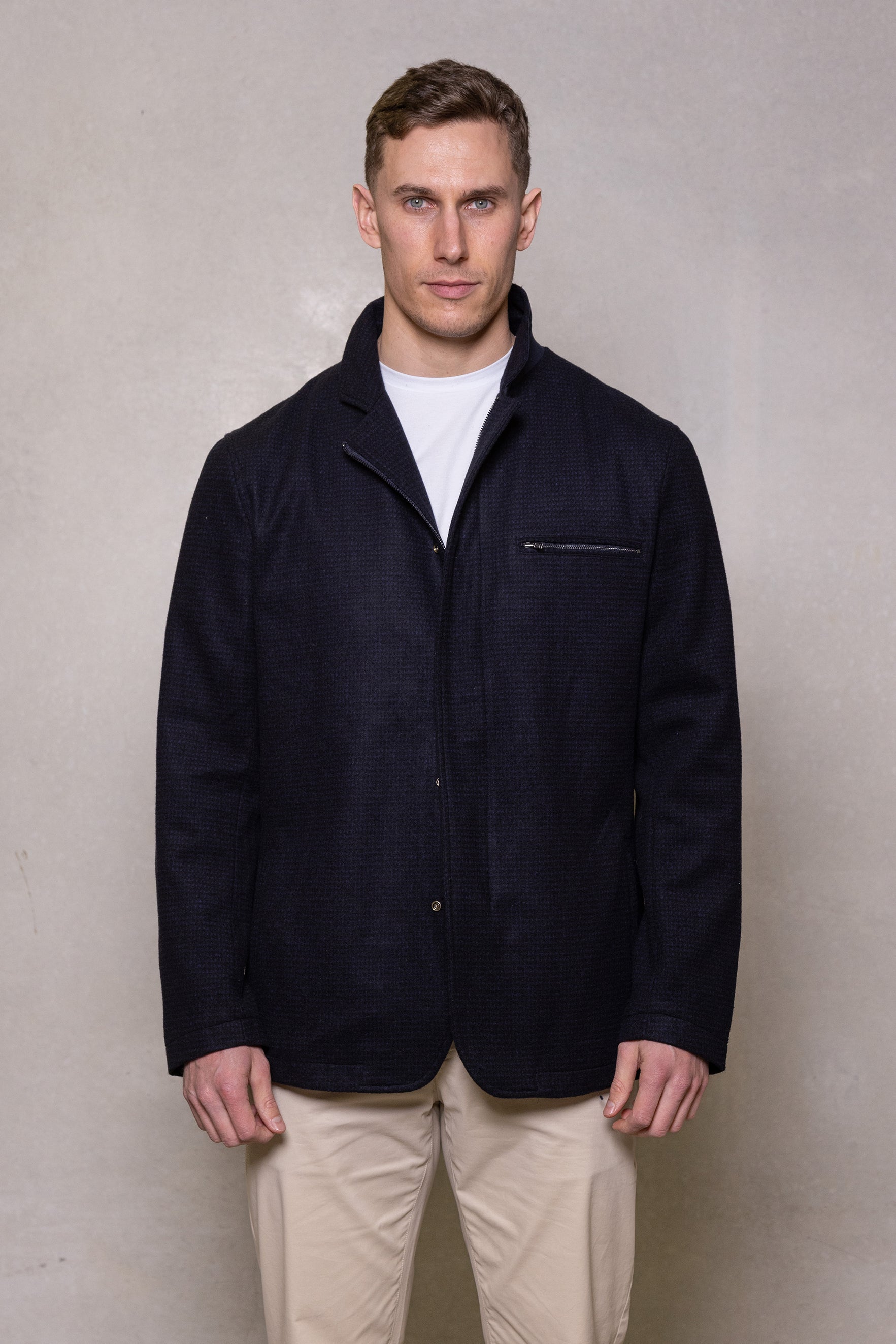 Cutler & Co Lorenzo Wool Blend Jacket - Thunderstorm