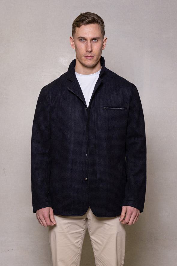 Cutler & Co Lorenzo Wool Blend Jacket - Thunderstorm