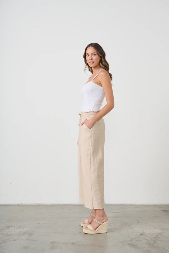 Lightweight Stretch Culottes - Bone