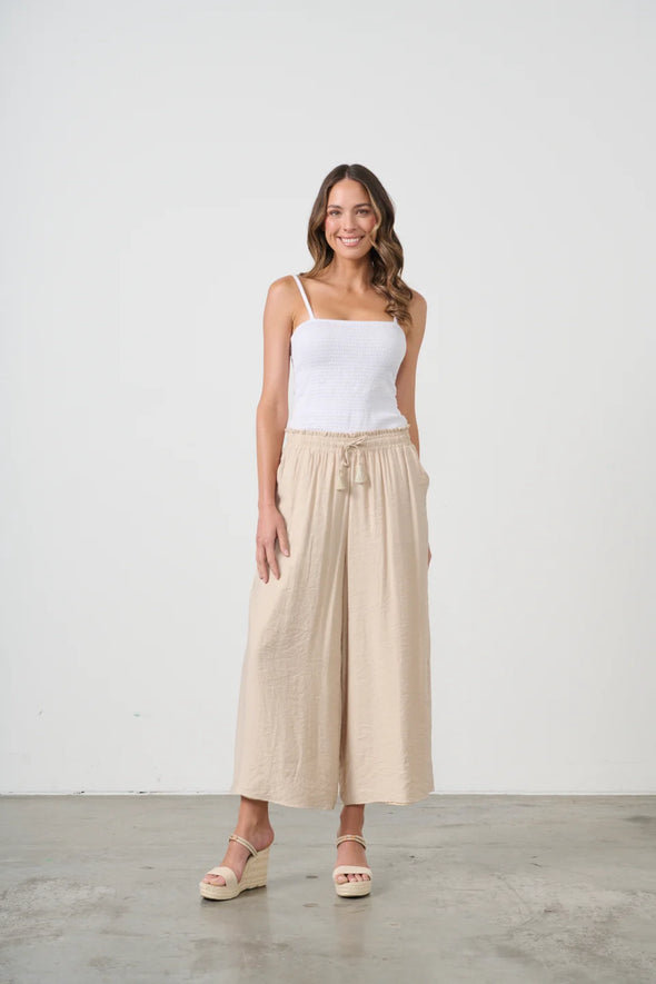 Lightweight Stretch Culottes - Bone