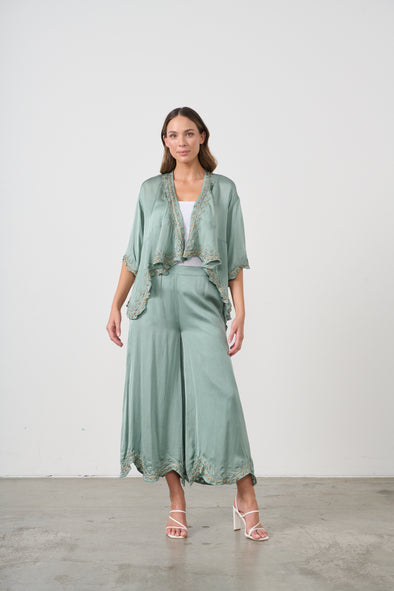 Studded Satin Mermaid Shrug