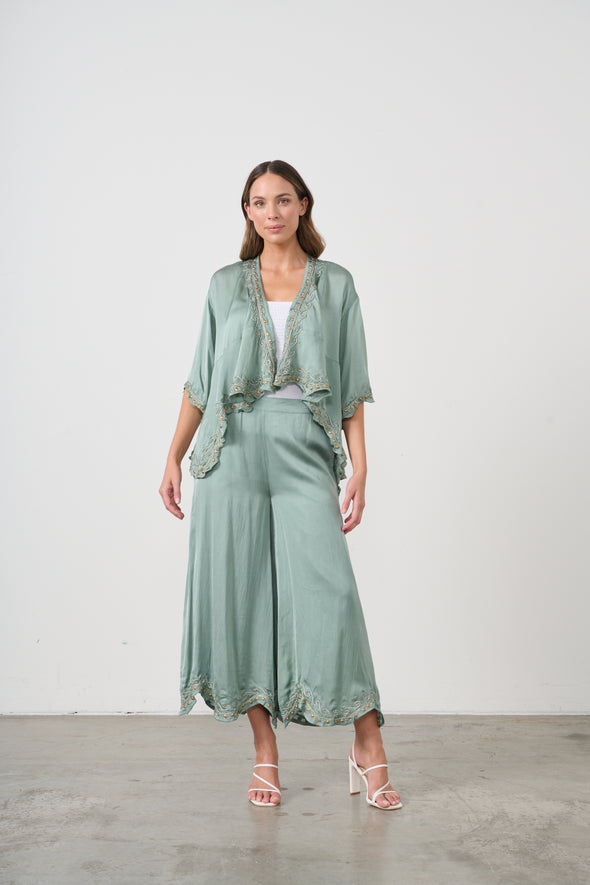 Studded Satin Mermaid Shrug