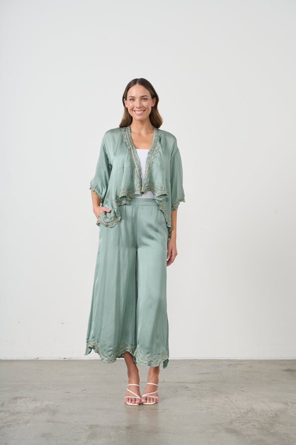 Studded Satin Mermaid Shrug