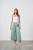 Studded Satin Mermaid Culottes