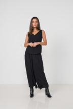 Lightweight Stretch Culottes - Black