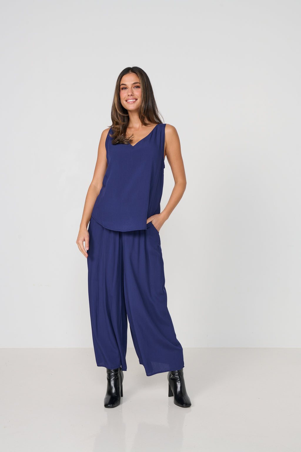 Lightweight Stretch Culottes - Midnight