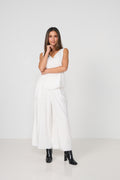 Lightweight Stretch Culottes - White