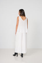 Lightweight Stretch Culottes - White