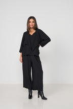 Lightweight Stretch Culottes - Black
