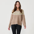 Metallic Mushroom Alpaca Blend Ziggy Knit