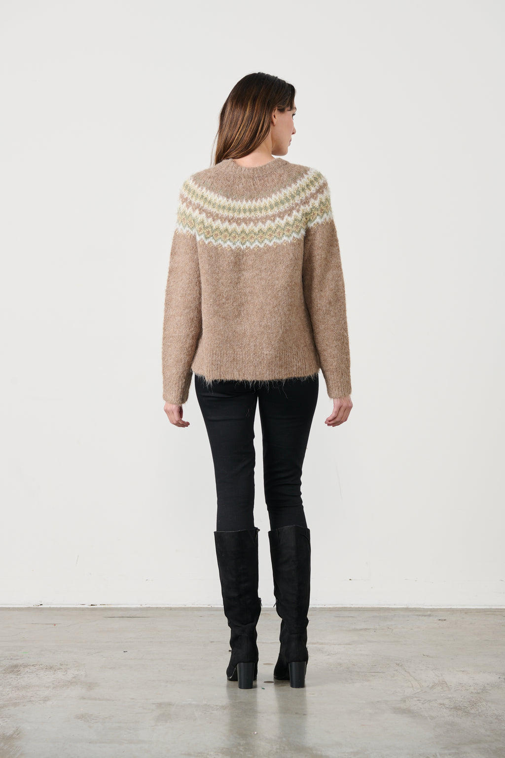 Metallic Mushroom Alpaca Blend Ziggy Knit
