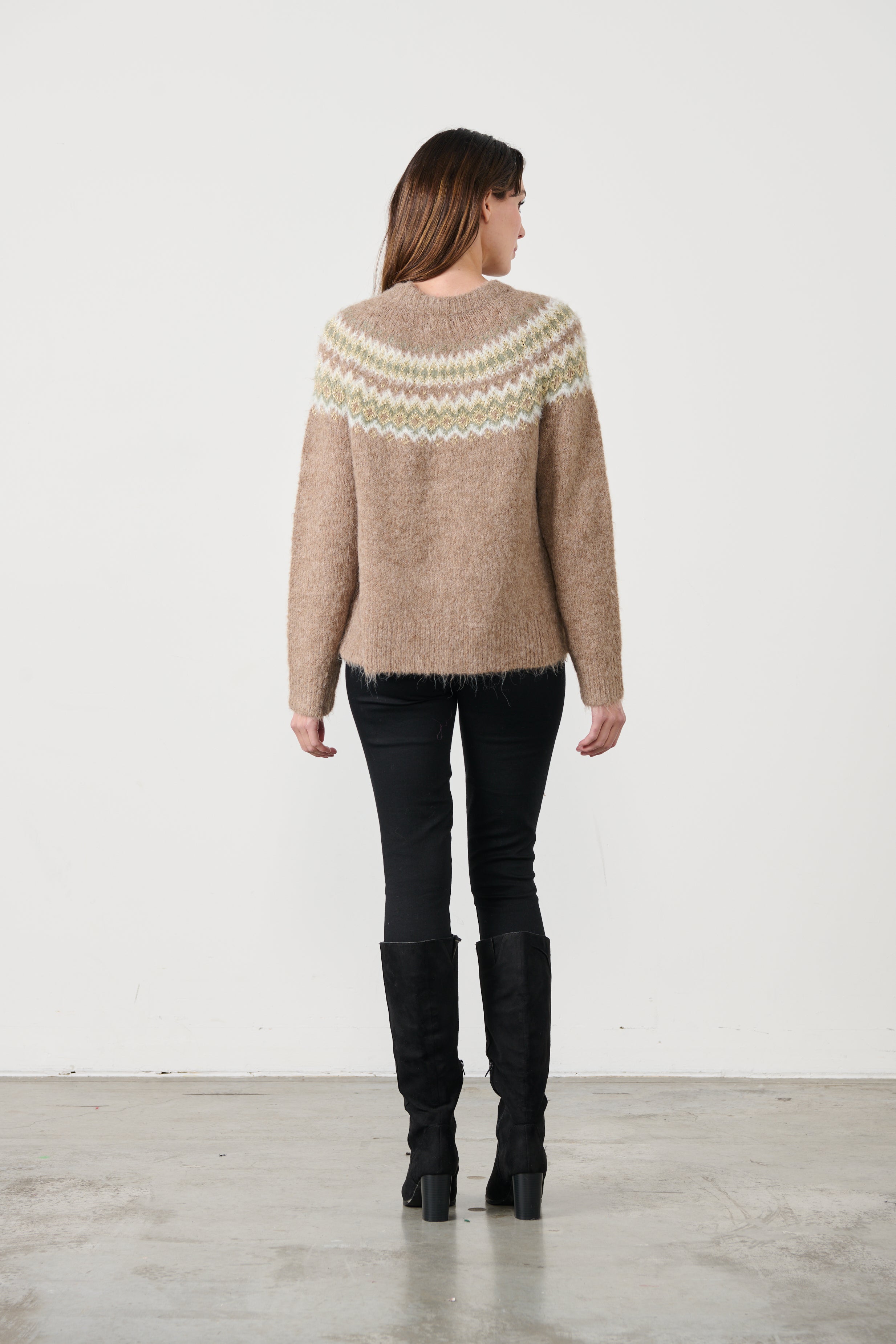Metallic Mushroom Alpaca Blend Ziggy Knit