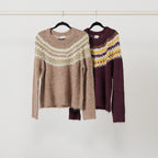 Metallic Plum Alpaca Blend Ziggy Knit