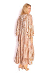 The Italian Closet: Jaxon Silk Blend Dress in Camel