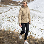 Moke: Cushla 90/10 Packable Down Jacket - Palomino