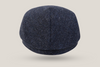 Castleford English Wool Tweed Driving Cap - Navy