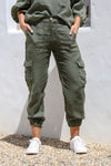 Espressivo Italian Cargo Pants - Juniper