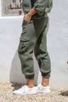Espressivo Italian Cargo Pants - Juniper